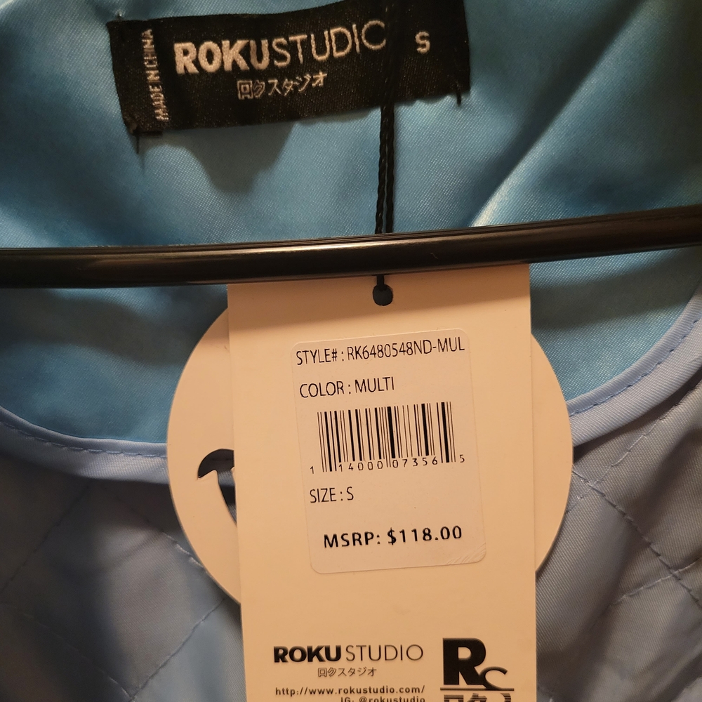 Roku Red and Blue Varsity Jacket